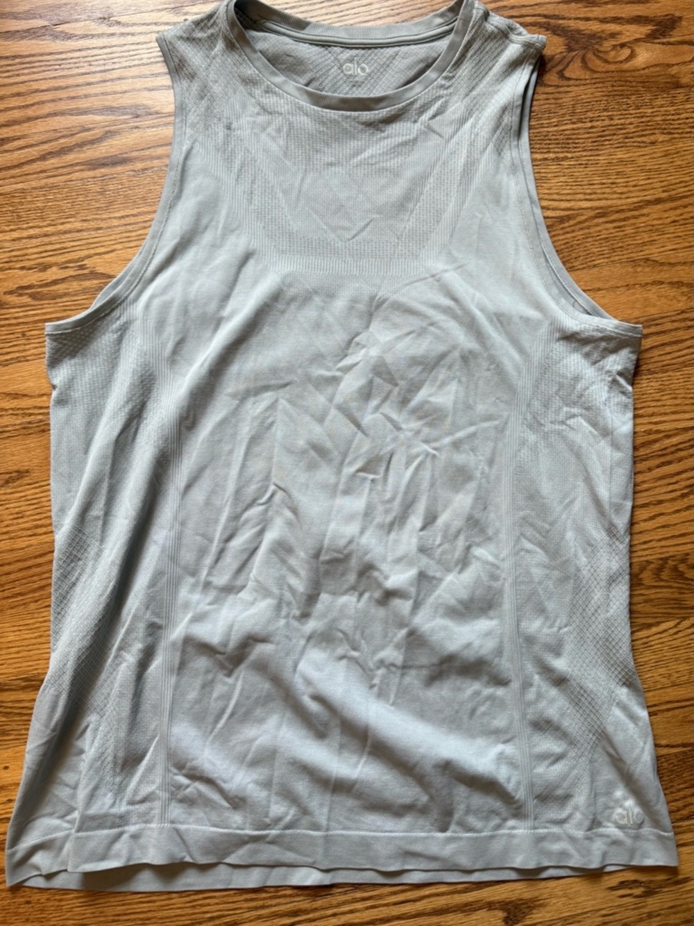 ALO Yoga Ribbed Tank Top in Grey